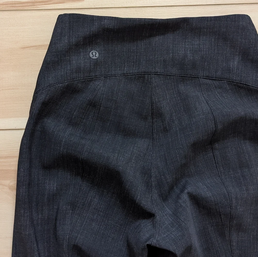 NEW Lululemon Here To There High-Rise Ankle 7/8 Pant Crosshatch Texture Black